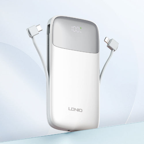 Ldnio Power bank 37Watts, 10000Mah, White