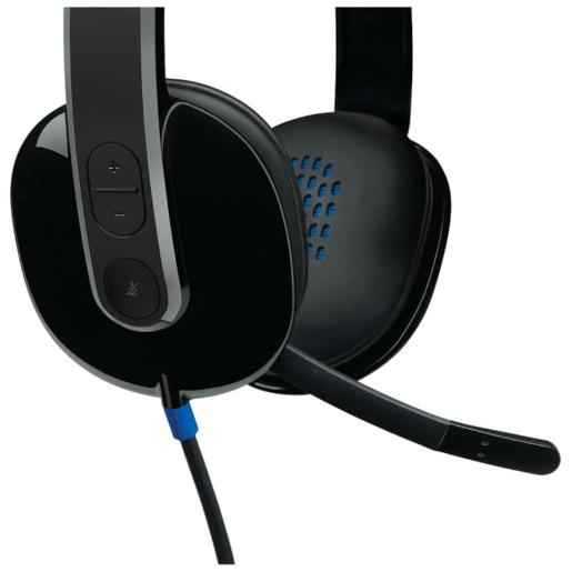 H540/Logitech   Mic- Computer Headset - H540/Microphone Type: Bi-directional Input Impedance: 20 Ohm HEADPHONE / Black / Wired