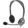 H111/Logitech Headset - H111/Microphone Type: Bi-directional Single 3.5 mm jack HEADPHONE / Black / Wired