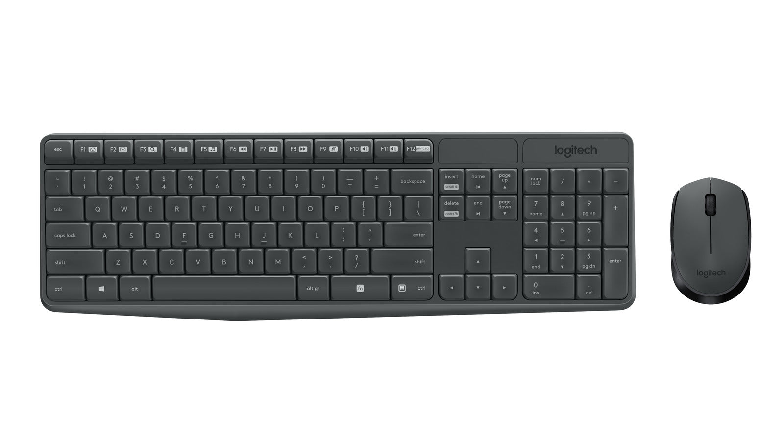 MK235/Logitech   Keyboard and Mouse Combo Wireless - MK235/Spill-resistant design 5 10-Key Number pa Keyboard / Black / WIRELESS