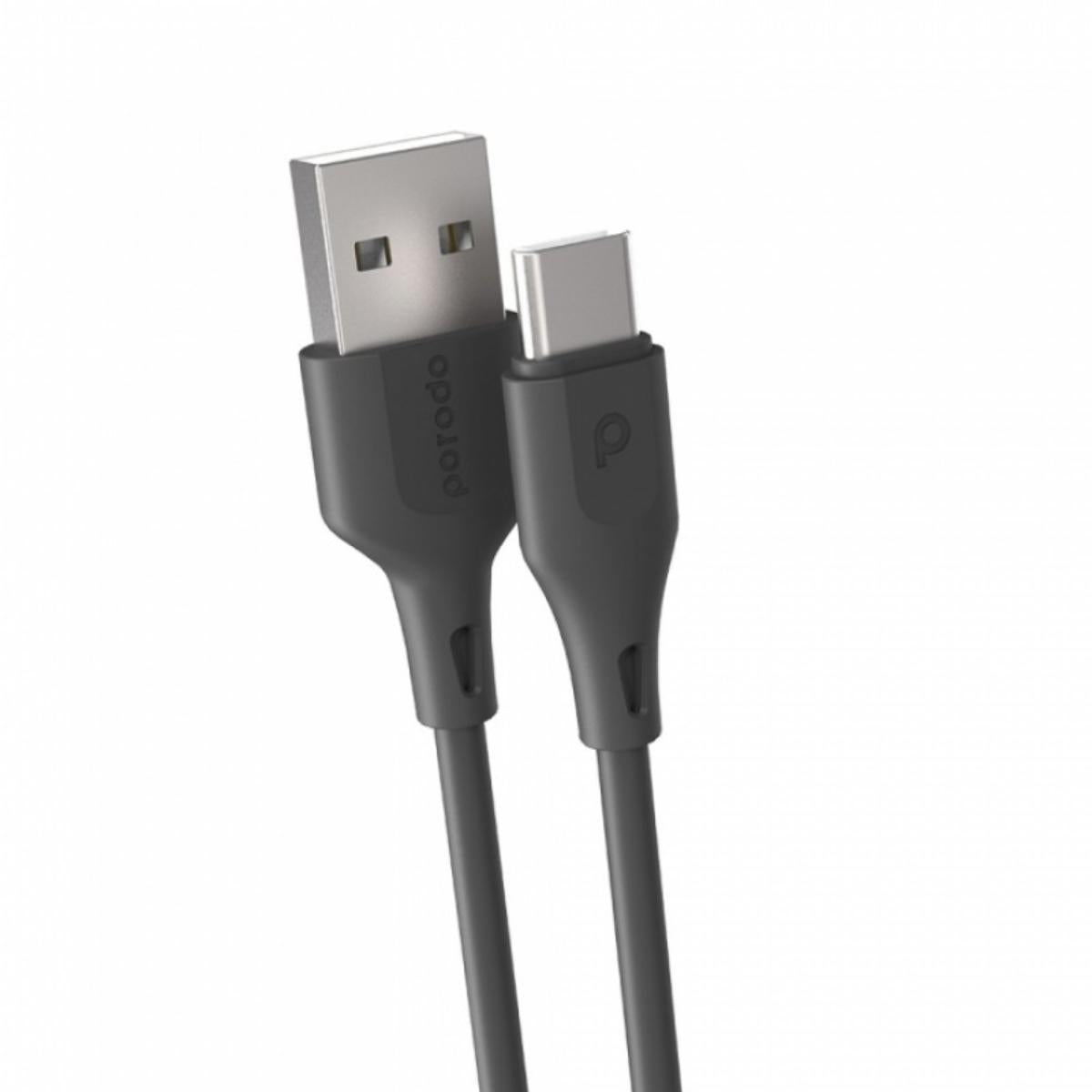 Porodo Usb Cable Type-C Usb Cable Type-C Connector 3A Durable Fast Charge And Data Cabl