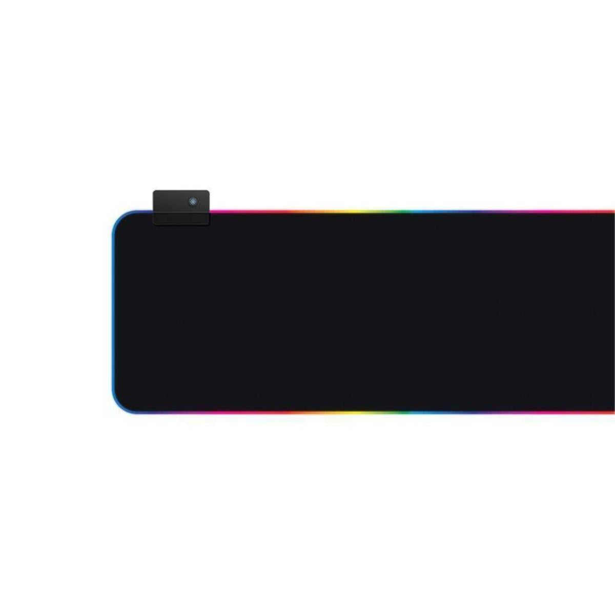 PDX111-BK/Porodo Gaming RGB Mousepad  black Micro-Textured Surface For Control And Speed Size: 80 x MOUSE / Black / N/A