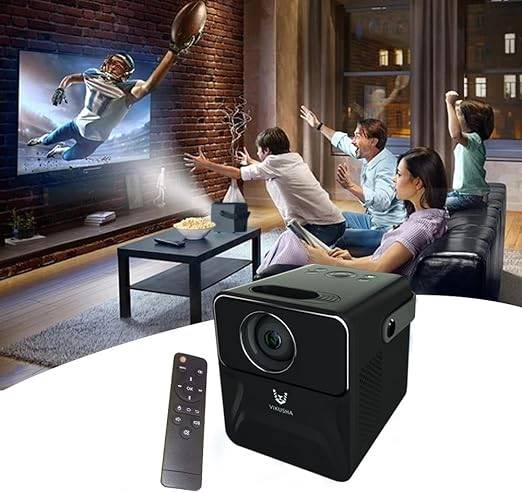 Vikusha Projector-800 Lumens-Usb4.0 Hdmi Output 2.0 Tf Card 3.5Mm Headphone-1 Gb Ram 8Gb Ro