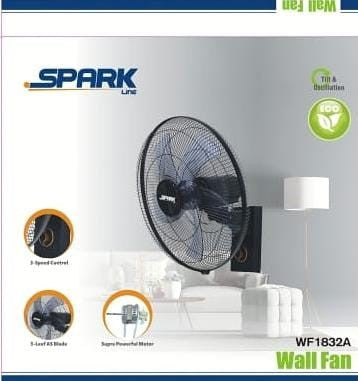 WF1832A / spark line Wall Fan 20 ''  75w BLACK / WALL