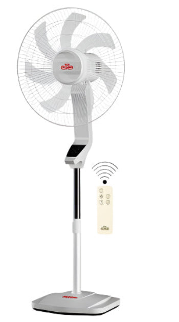 Olmar Stand Fan with Remote, 70Watts, Black / White Olmar Stand Fan with Remote, 70Watts, Black / White