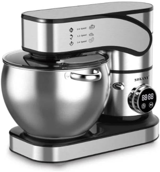 Sokany Stand Mixer, 2000Watts, 7.5Lit, Stainless Steel