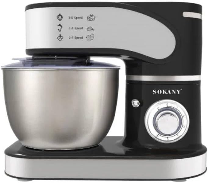 Sokany Stand Mixer, 2000Watts, 7.5Lit, Stainless Steel