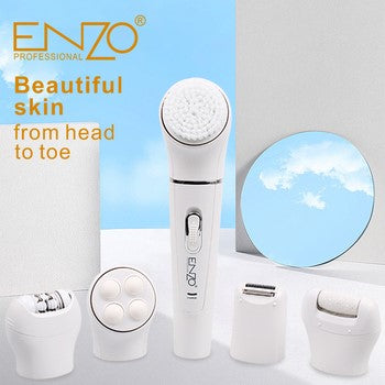 EN-0104 /  ENZO Beauty Set  4 in 1 White EPILATOR / 4 IN 1