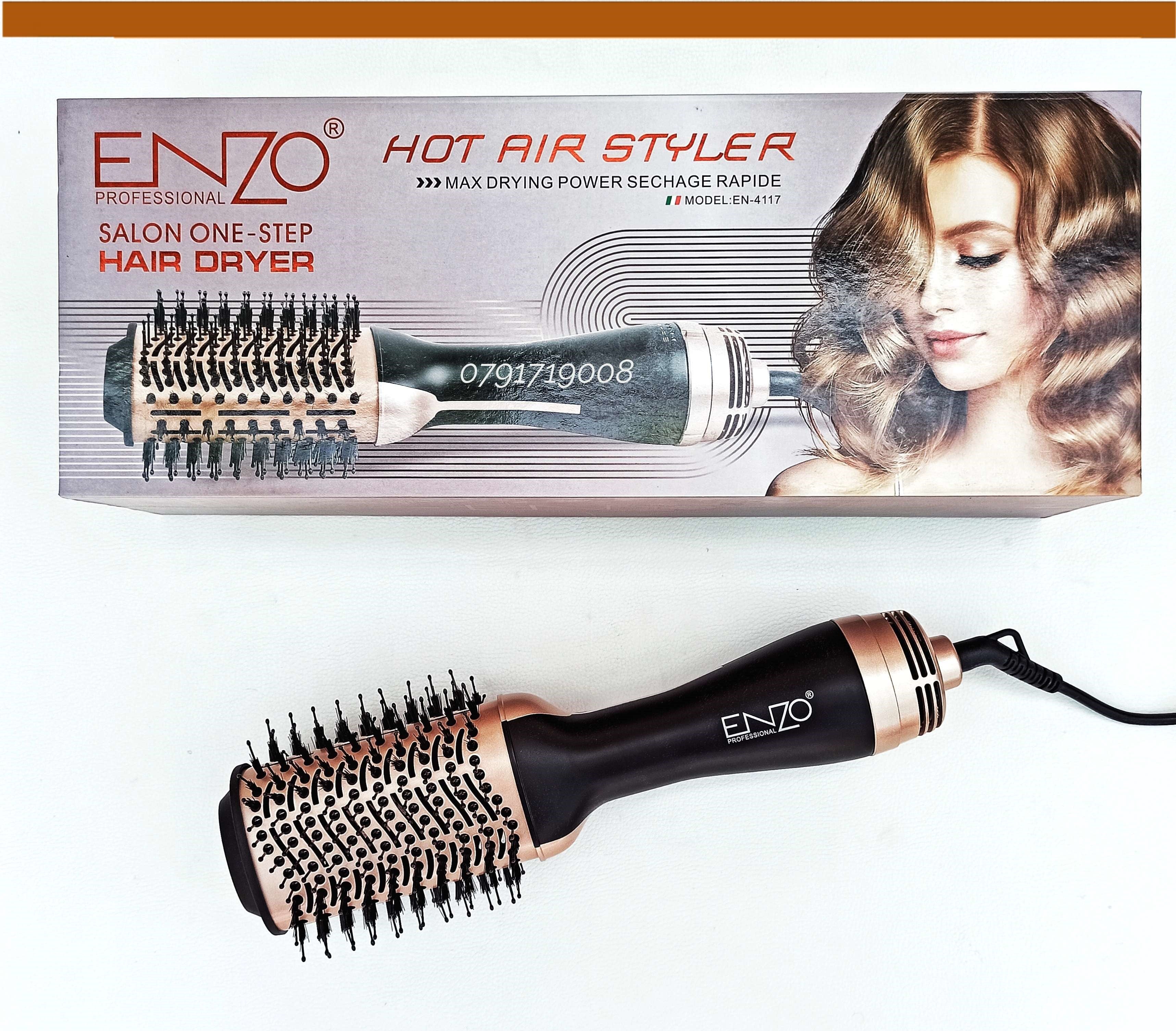 EN-751 / ENZO Hair styler Hot Air Brush black AIR BRUSH / 2 IN 1