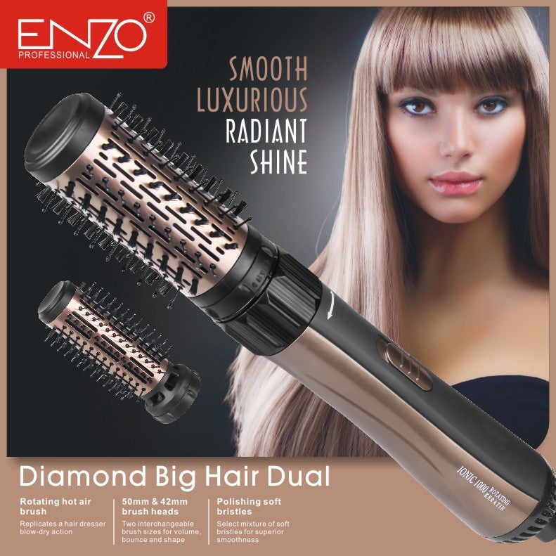 EN-745 / ENZO Hair styler Hot Air Brush Titanium