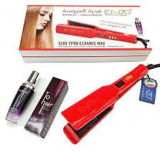 Enzo Hair Straightener Ceramic, Red Enzo Hair Straightener Ceramic, Red