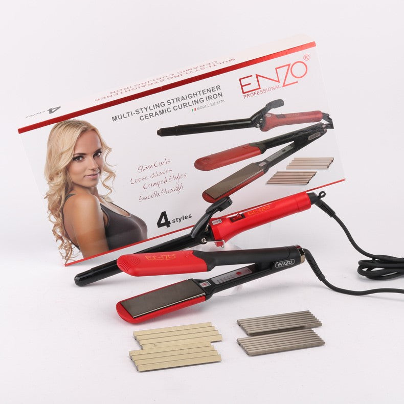 EN-3778 / ENZO set (STRAINGHTENER+ CURLER) STRAINGHTENER / 2 IN 1