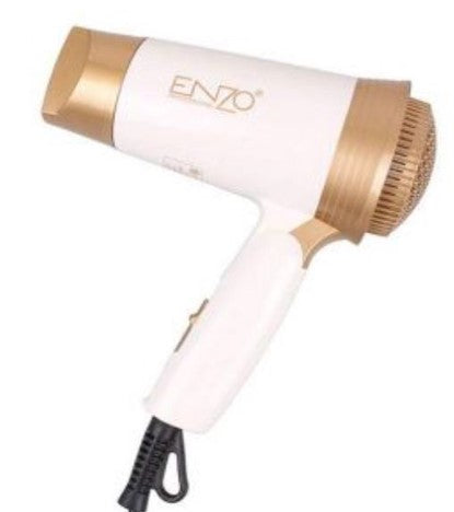 Enzo Hair Dryer Flexible Base, White & Gold