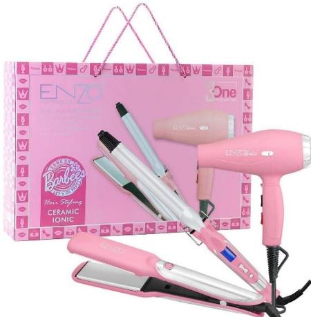 Enzo Hair Dryer 3 in 1, Pink