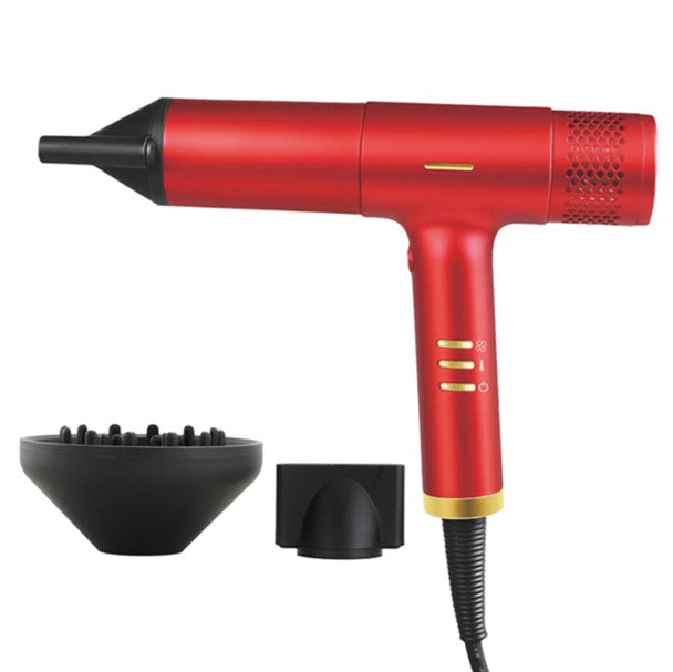 Enzo Hair Dryer & Curler, 2Speeds, 3Temperatures, Red