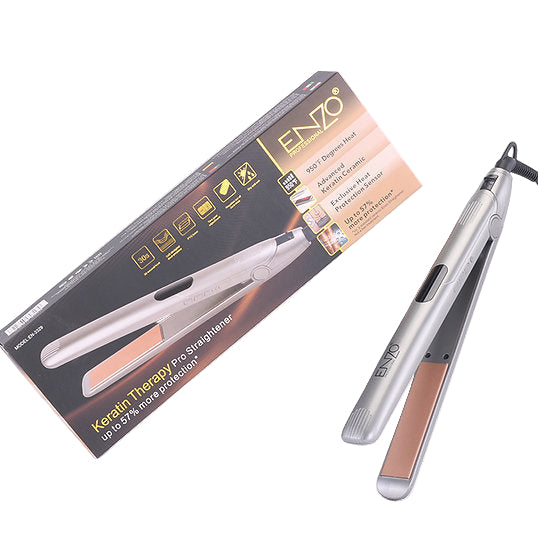 Enzo Hair Straightener, 600Watts, Titanium Silver Enzo Hair Straightener, 600Watts, Titanium Silver