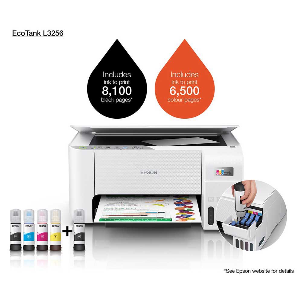 L3256/EPSON Home ink tank printer A4 colour 3-in-1 printer with Wi-Fi Direct INK-JET / PRINT,COPY,SCAN / 4800 DPI