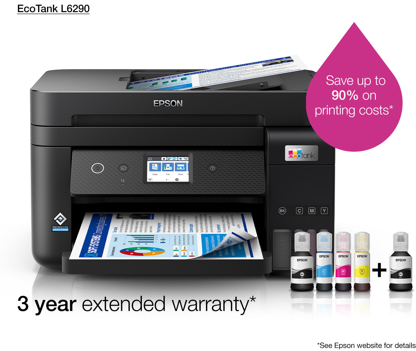 Epson Multifunction Printer Eco Tank A4, Wifi, 4800DPI, Black Epson Multifunction Printer Eco Tank A4, Wifi, 4800DPI, Black