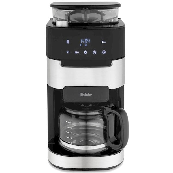 Fakir American Coffee Maker 1.5 Ltr Black With Grinder 900 Watts 12 Cups Capacity Keep