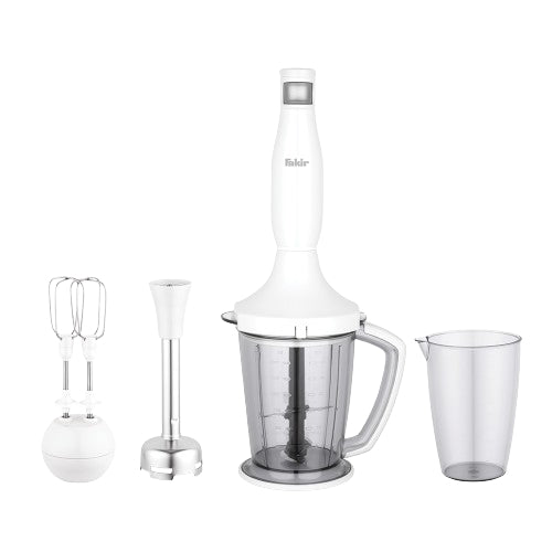 STOR LUCINA CREAM / Fakir Blender Set Cream 1000 watt, 7 speeds, 0.9 L,  Ergonomic design Stainless 900 ML / WHITE