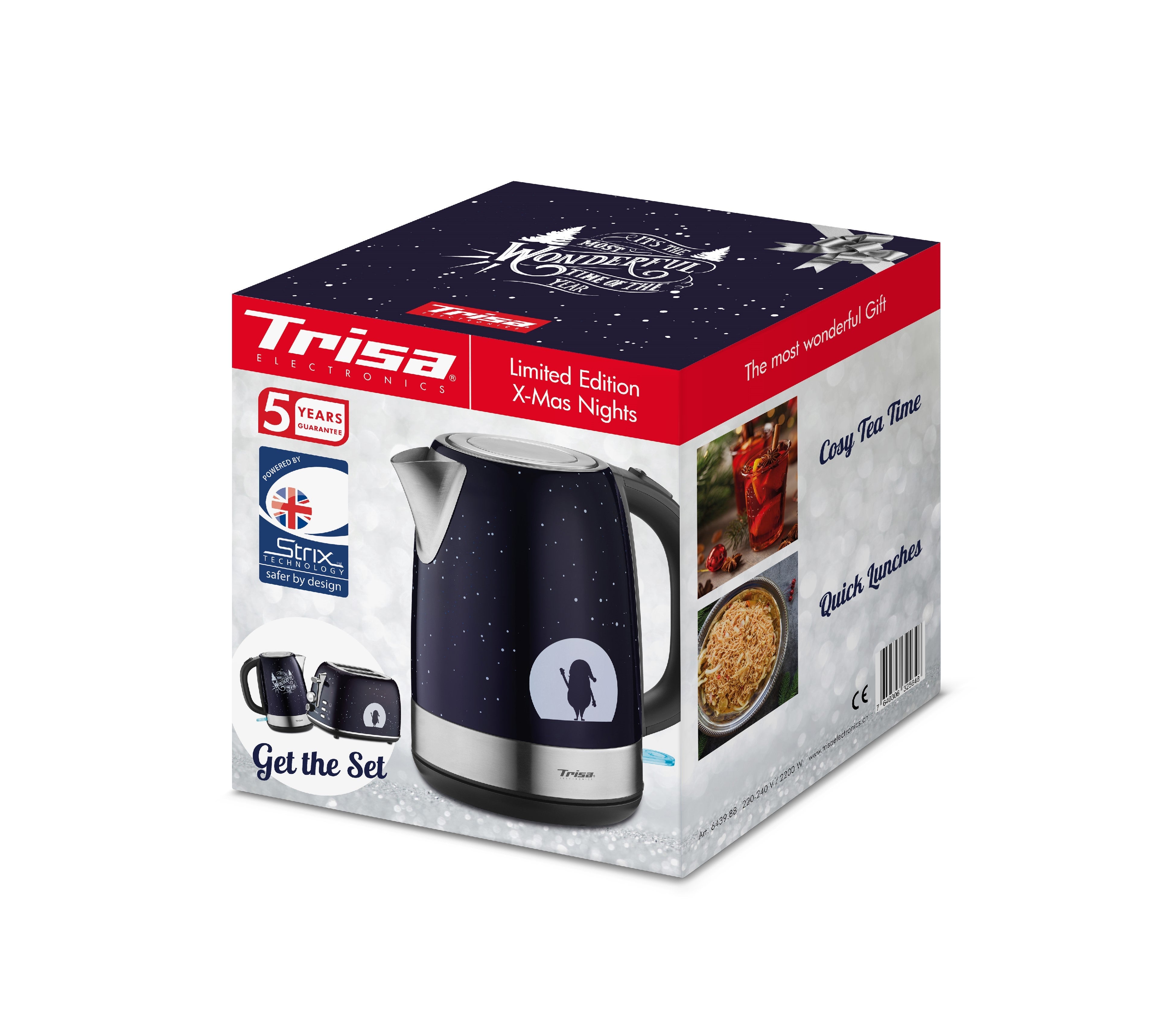 6439.8812 / Trisa Electric kettle "X-Mas Nights" 1.7L