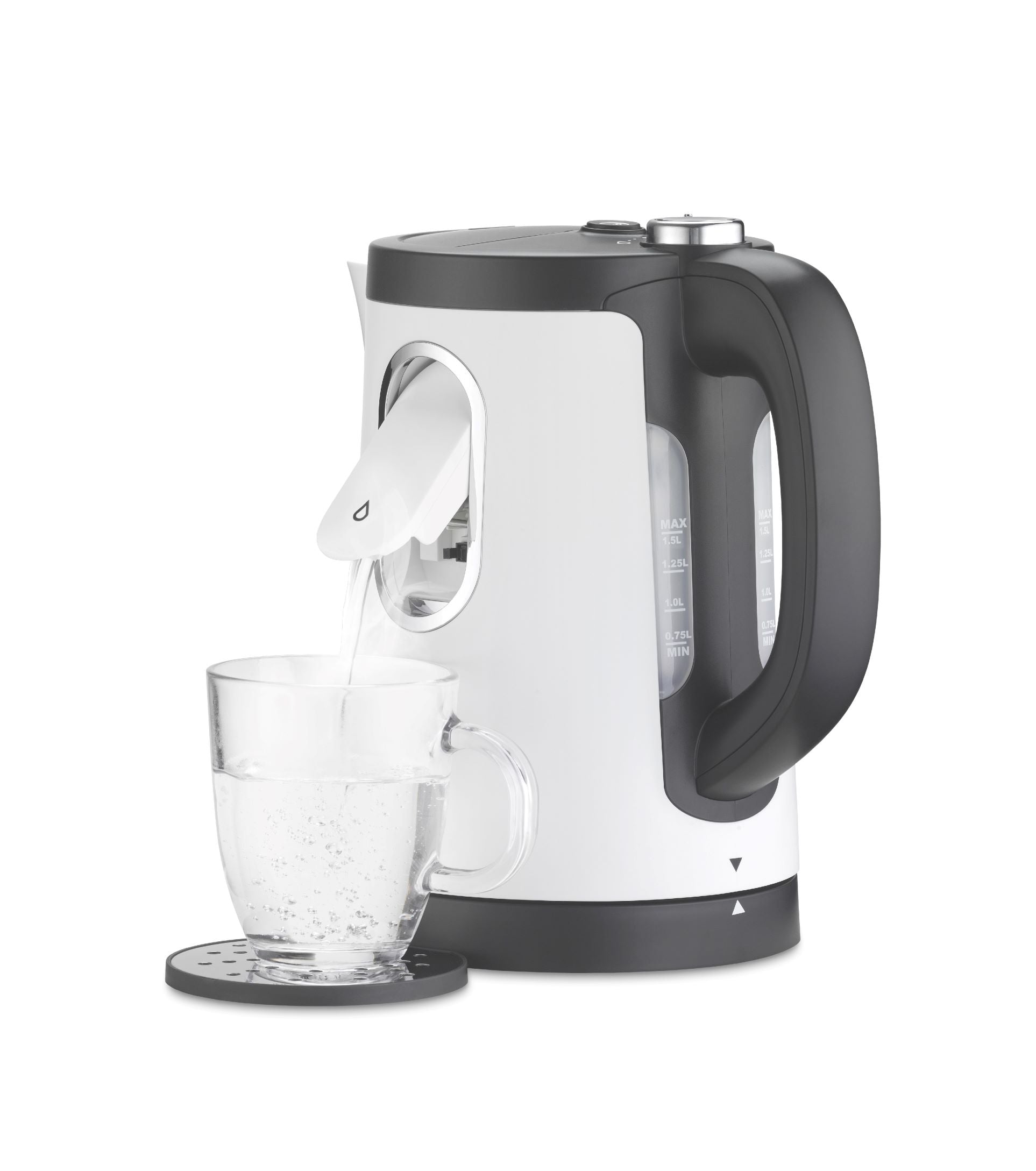 Trisa Electric Kettle 2-In-1 Perfect Cup 1.5L White