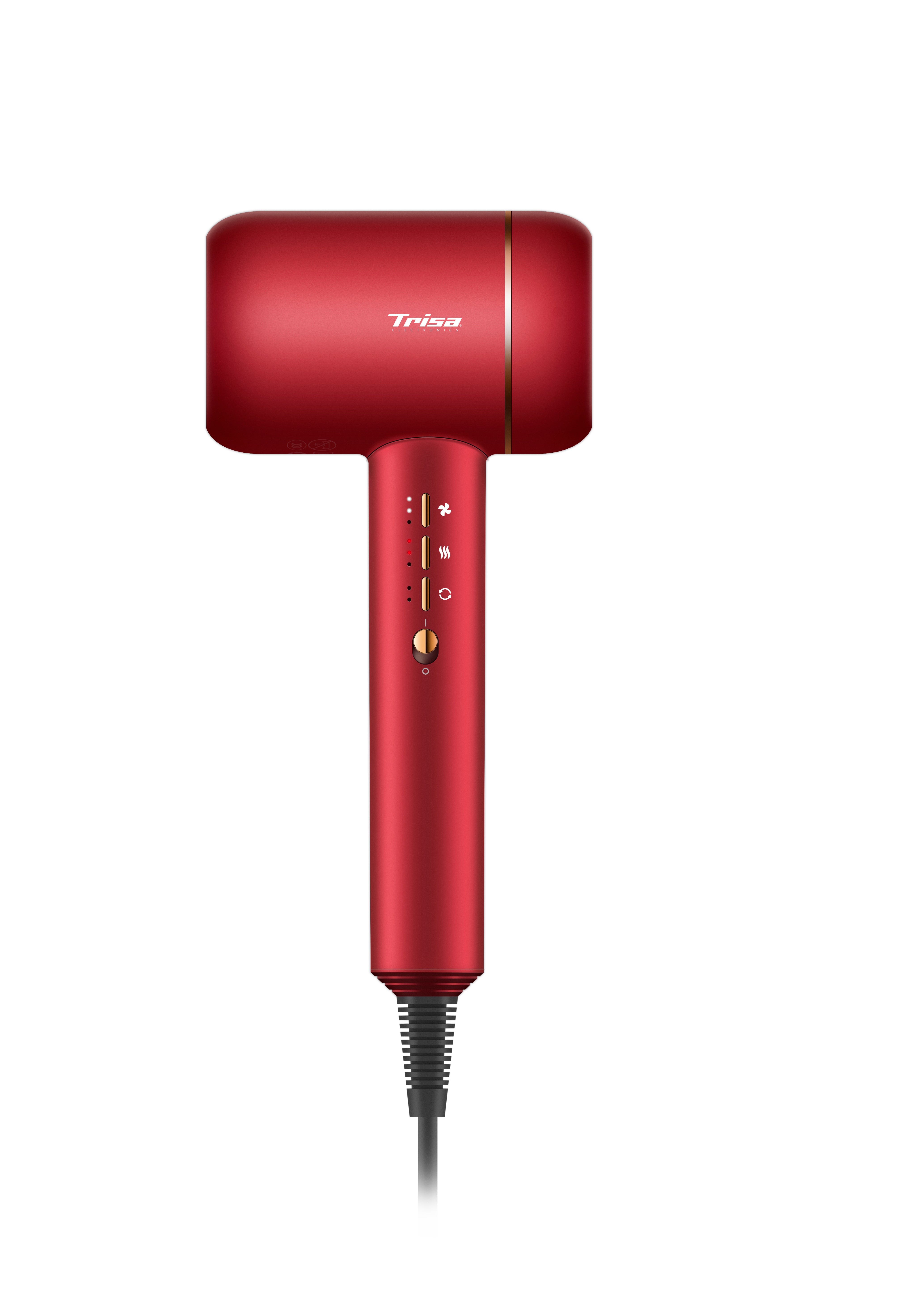 Trisa Hair Dryer Ultra Ionic Pro, 1800 Watts, Red