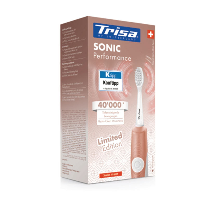 فرشاة أسنان كهربائية Trisa Sonic Ultimate إصدار Gold Edition