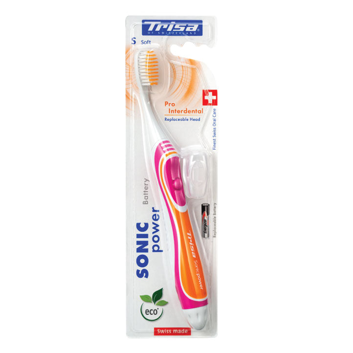 فرشاة أسنان Trisa Sonic Power Pro Interdental Soft، متعددة الألوان