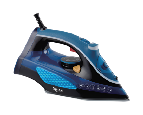 G-MAX Steam Iron, 2600Watts, 300Ml, Black & Blue G-MAX Steam Iron, 2600Watts, 300Ml, Black & Blue