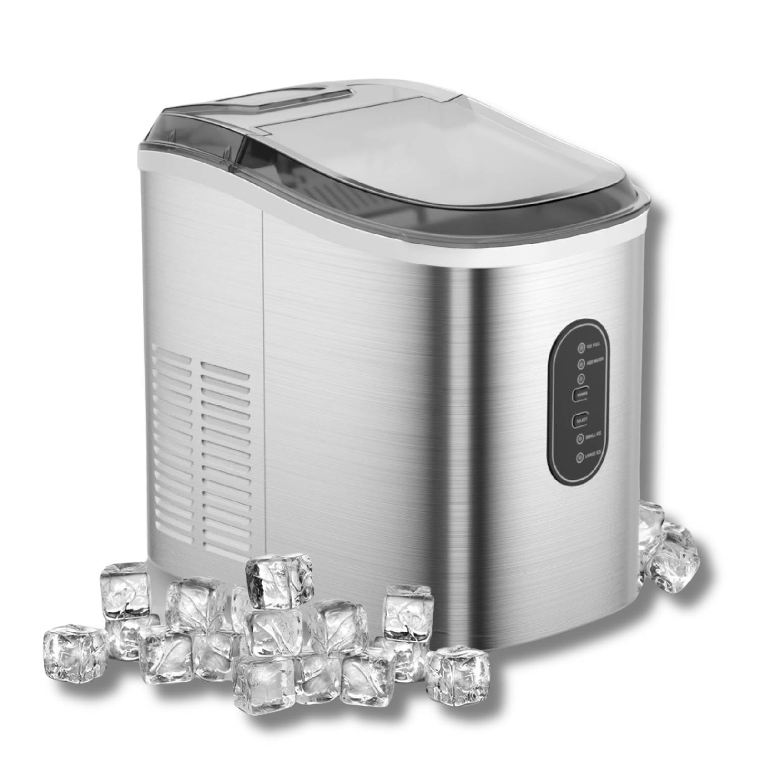 IM-201 / Home electric Ice Maker Silver 105 W Rapid Ice Making , Water Shortage Reminder ,Full Ice R