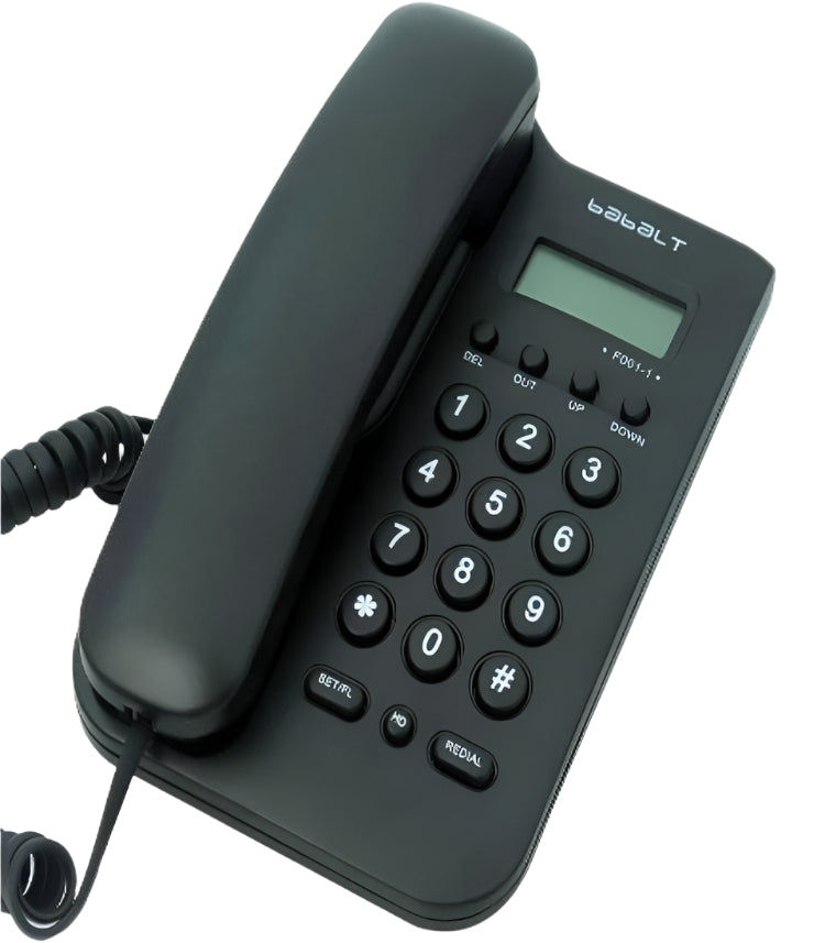 GOL Corded Telephone Desktop Wall Hanging Landline, Telephone with Caller ID, Black GOL Corded Telephone Desktop Wall Hanging Landline, Telephone with Caller ID, Black