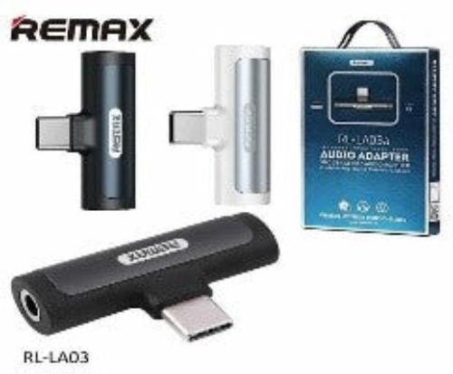 Remax Type-C Or iPhone Lighting Charger Converter To 3.5Mm, Black Remax Type-C Or iPhone Lighting Charger Converter To 3.5Mm, Black