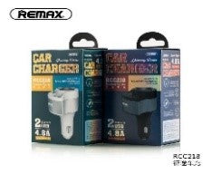 RCC218/REMAX Dual USB 4.8A Cigarette Lighter Journey Series Car Charger,CAR CHARGER 2USB 4.8A Fast D CHARGER / Black / N/A