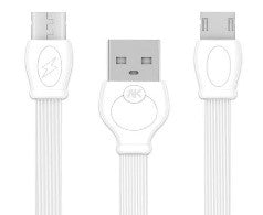 Wk 2.4A Fast Charging Data Cable For Micro Usb Wk Series Pvc Flat Wire Transfer Data Cha Wk 2.4A Fast Charging Data Cable For Micro Usb Wk Series Pvc Flat Wire Transfer Data Cha