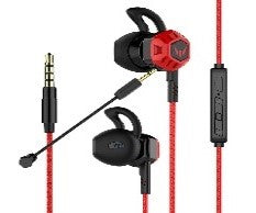 GM046-GM049/GM Earphone Gaming Mobile 3.5mm In-ear Headphones Metal Bass Headset With mic HEADPHONE / Black / Wired