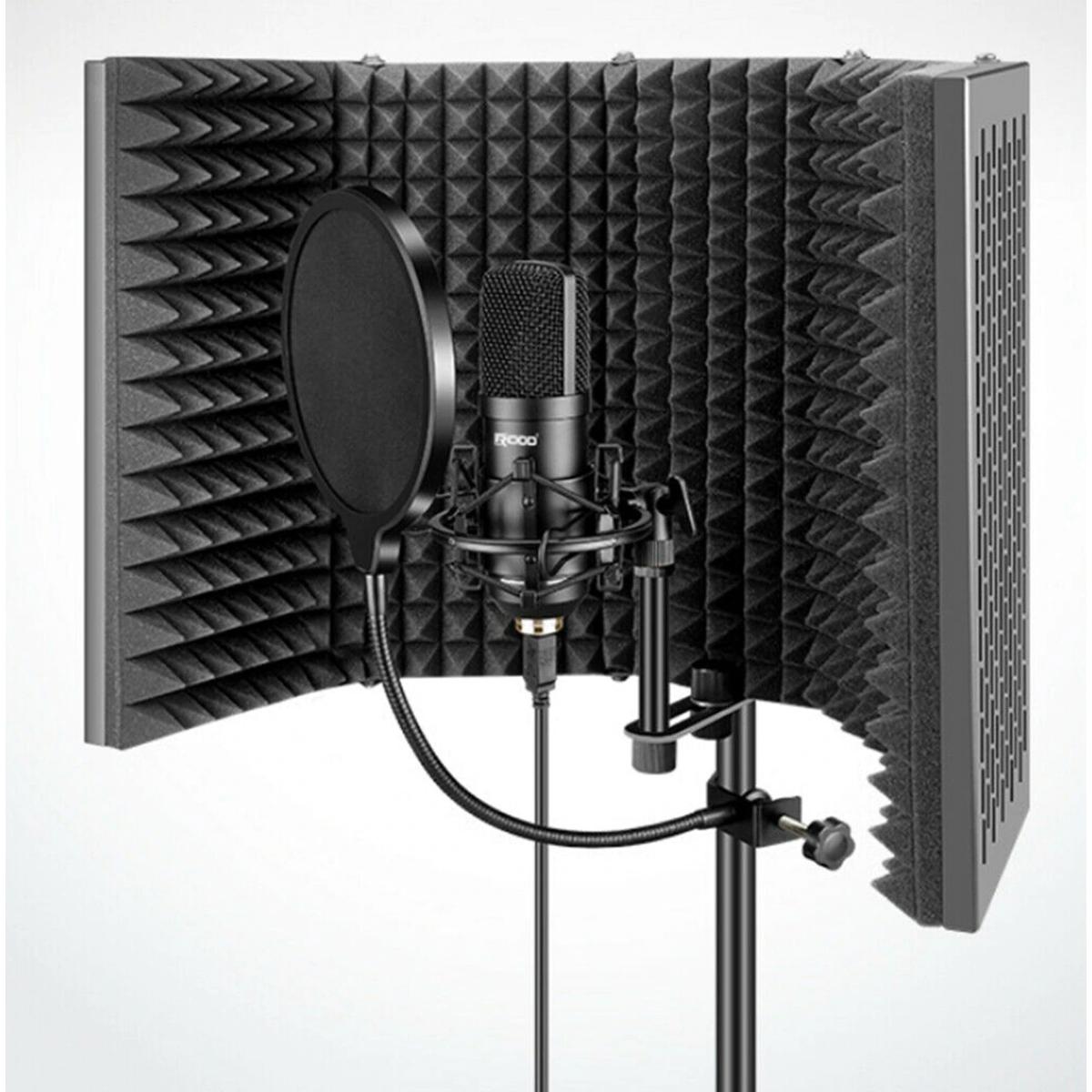 SE-01/SE Professional Portable Vocal Boot, 360-degree Sound Dampening Acoustic Isolation Shield Portable / Black / N/A