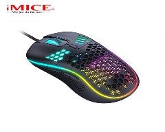 T98/iMICE 7200dpi USB Gaming Mouse with RGB LED Lighting Effects 7 Buttons for Gamers, Gaming / Black / N/A