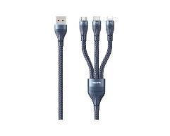 Remax Whirly Series 5A 3-In-1 Fast Charging Cable