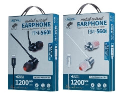 Remax Metal Wired Earphone For Music & Call For Iphone