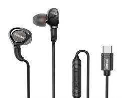 RM-655a/REMAX Metal Music earphone RM-655a For type C (Samsung is Compatible) Earphone / Black / Wired