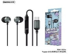 Remax Wired In-Ear Handfree With Mic Lightning Audio Stereo Type C