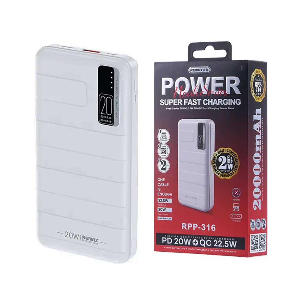 Power Bank 20000Mah Qc 22.5W And Pd 20W