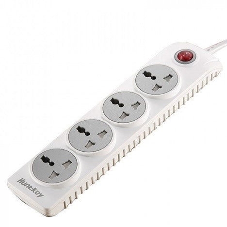 Huntkey Power Strip 1.8 Meters 4 Sockets Four Universal Standard Outlets Child-Protective