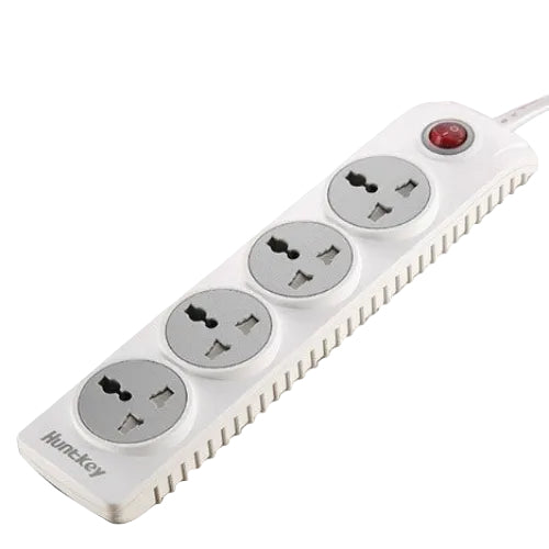 SZN401/HUNTKEY Power Strip 1.8 Meters, 4 Sockets, Four universal standard outlets, Child-protective SOCKETS / Black