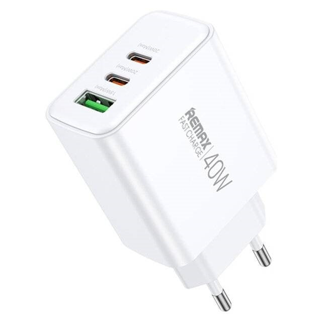 RP-U123/REMAX KIDDY SERIES 40W 3Port 1A + 2C FAST CHARGER, EU