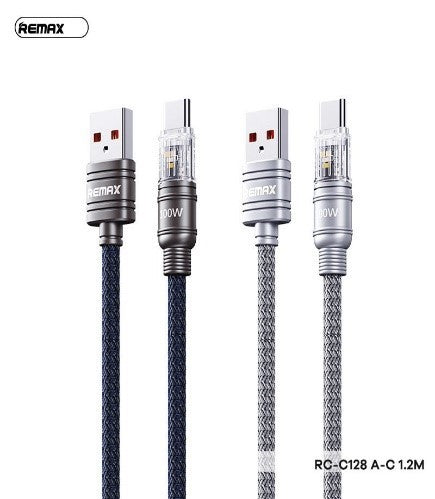 BOUNDLESS Series 5A Type-C To USB-A 100 W Fast Charging Data Cable 1.2m With Light BOUNDLESS Series 5A Type-C To USB-A 100 W Fast Charging Data Cable 1.2m With Light