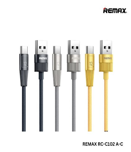 Infinity Series Zinc Alloy Braided Type-C Fast Charging Data Cable1.2M)2.4A)