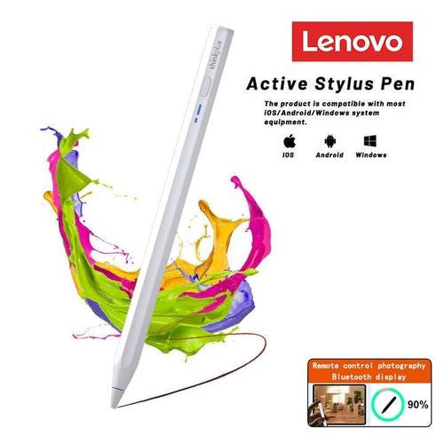 Lenovo Universal Magnetic Stylus Pen, Bluetooth, Type-C Port, White