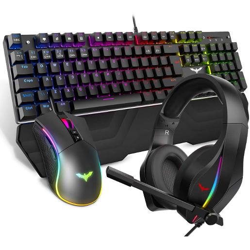 KIT-G3IN1/ATICK GAMAING KEYBOARD + MOUSE + HEAD SET Keyboard / Black / Wired